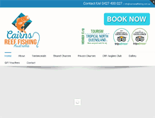 Tablet Screenshot of cairnsreeffishing.com.au